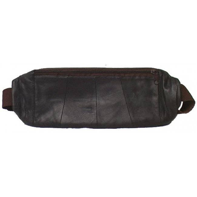 Genuine Leather Lambskin Flat Fanny Bag / Belt Pouch - 3035