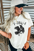 F-CAW-F Crow Graphic T-Shirt – Funny Raven Pun Tee