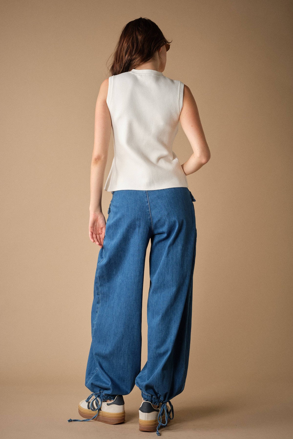 Horseshoe Embroidered Harem Pants