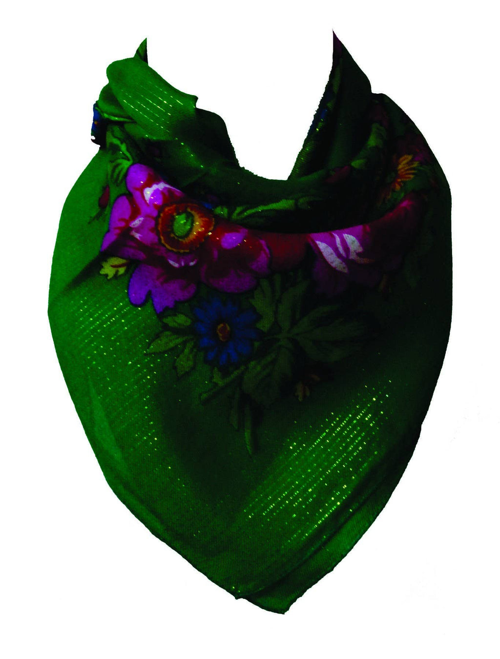 Square Scarf green