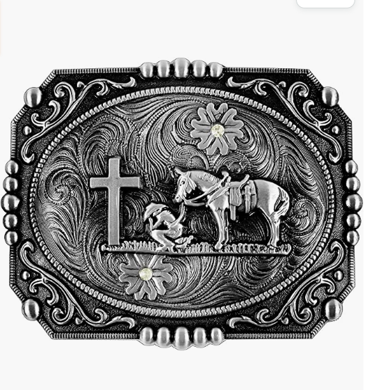 Praying Cowboy Belt Buckle
