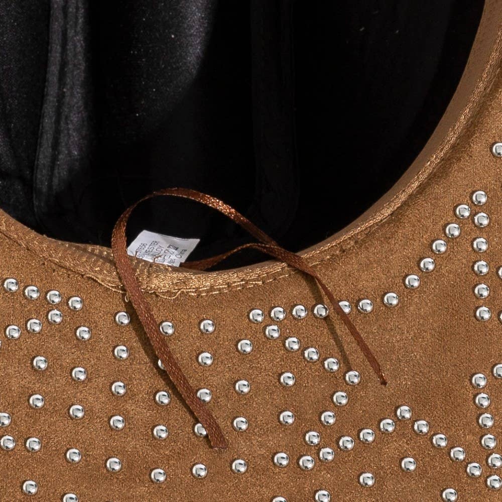 Western Studded Star Brim Cowboy Hat