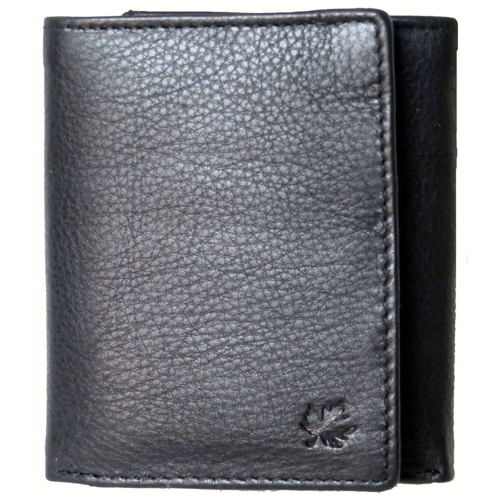 Genuine Cowhide Leather RFID Men's Trifold Wallet