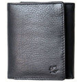 Genuine Cowhide Leather RFID Men's Trifold Wallet