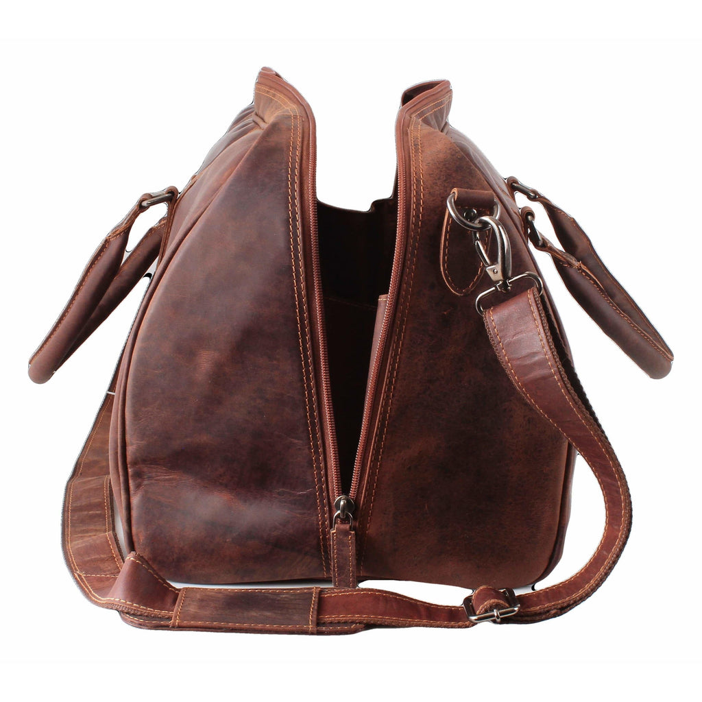 Leather Overnight Travel Bag Victoria