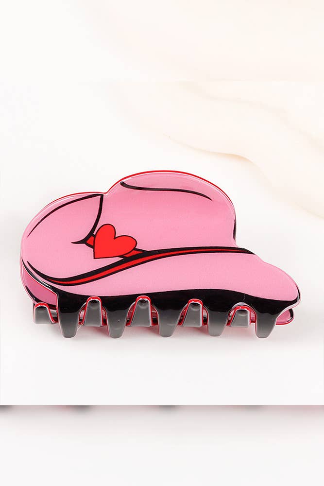 Valentine Acrylic Hair Clip