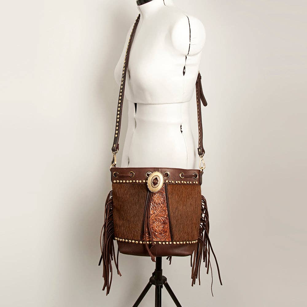 Bucket Genuine Western Leather Women Bag