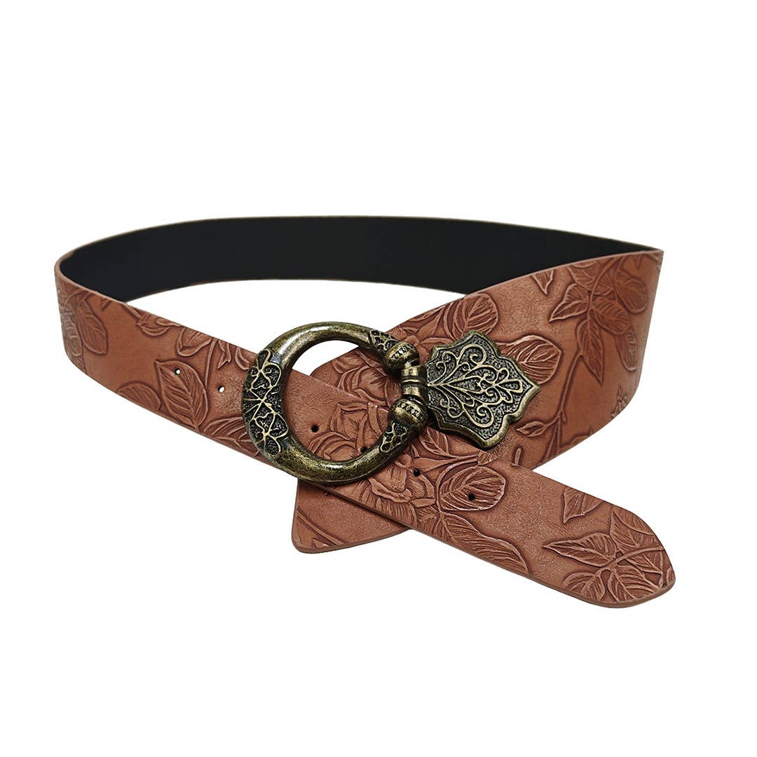 Street Fashion Punk Style Patterned Leather Belt