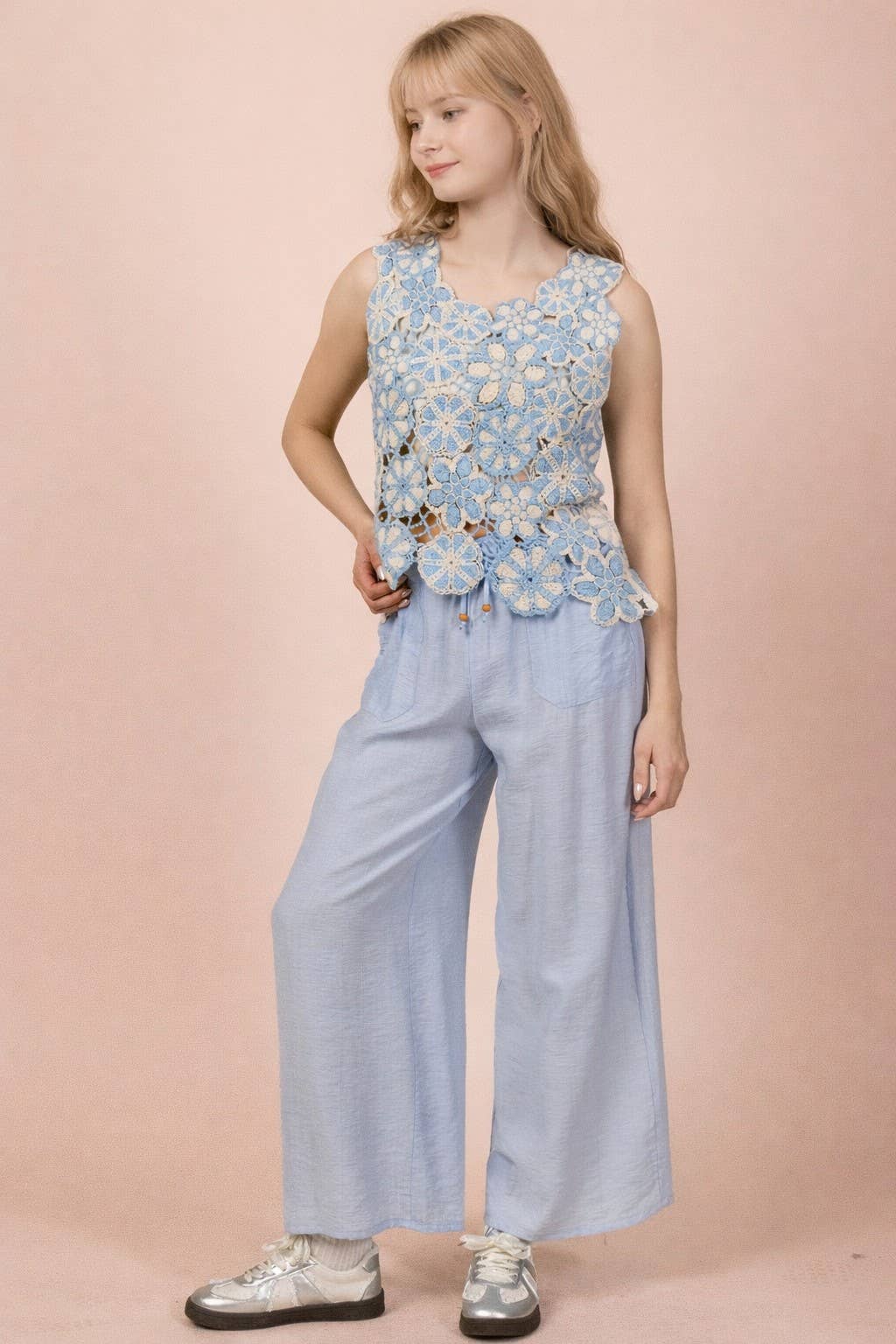 Wide Leg Woven Pants