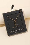 Secret Box Western Cowboy Boot Charm Necklace