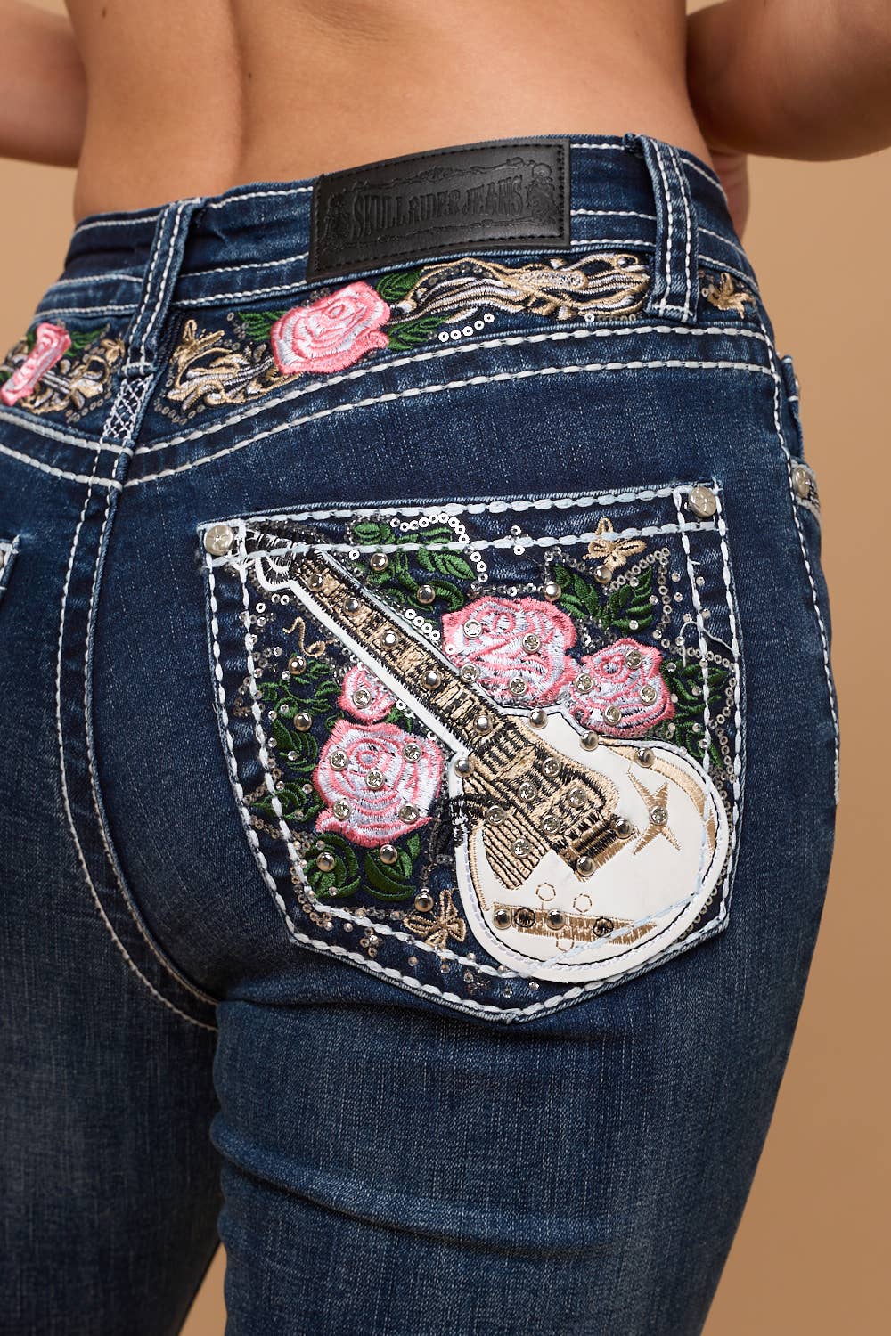 MID RISE BOOTCUT DENIM WITH STRETCH ROCK AND ROLL