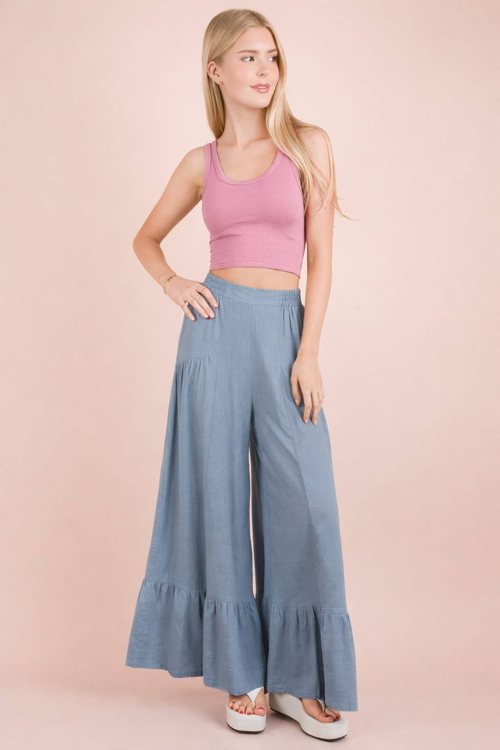Palazzo Elastic Waist Comfy Pants
