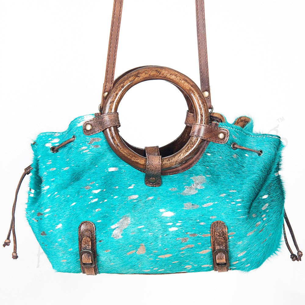 Tote Hair-On Genuine Western Leather Women Bag