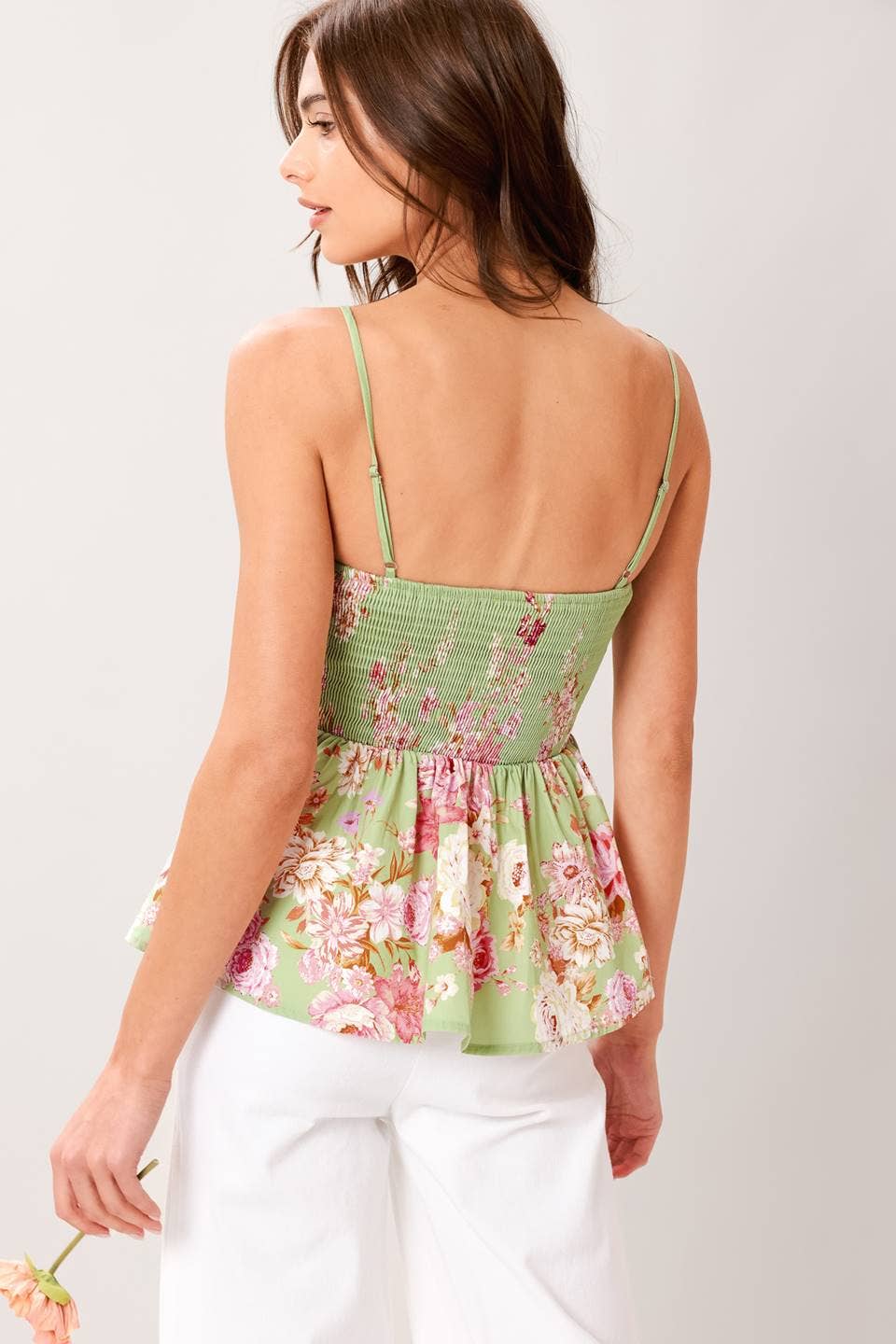A printed woven top