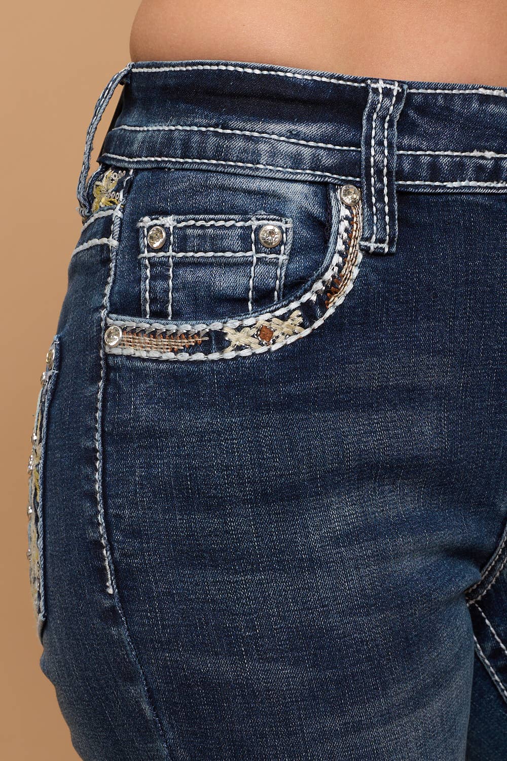 FLARE STRETCHY WOMEN'S BLING JEANS WESTFIELD EAGLE