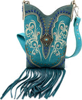 Fringe Western Crossbody Messenger Pouch