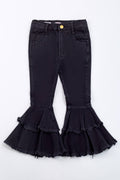 Black Denim Flares