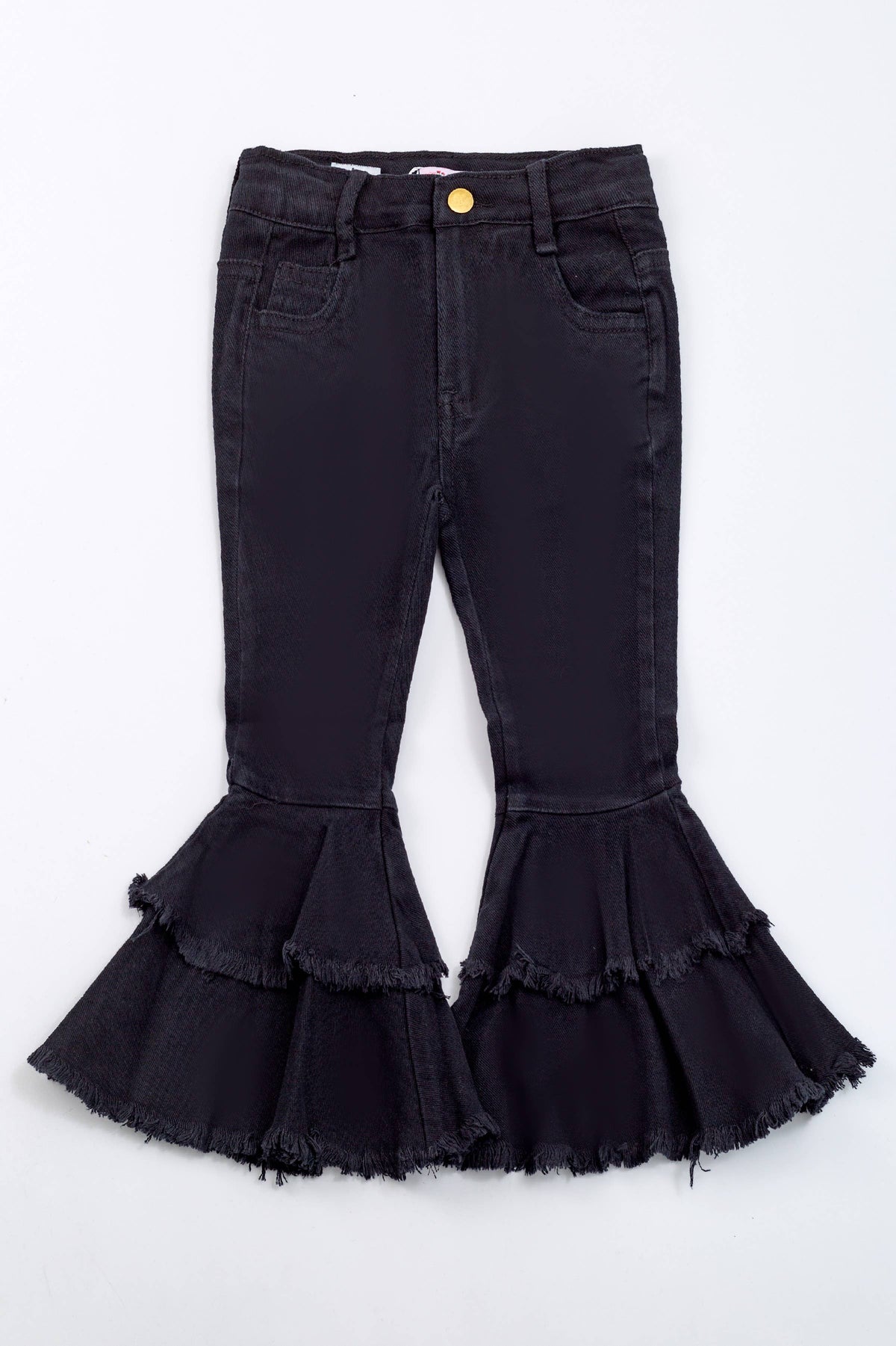 Black Denim Flares