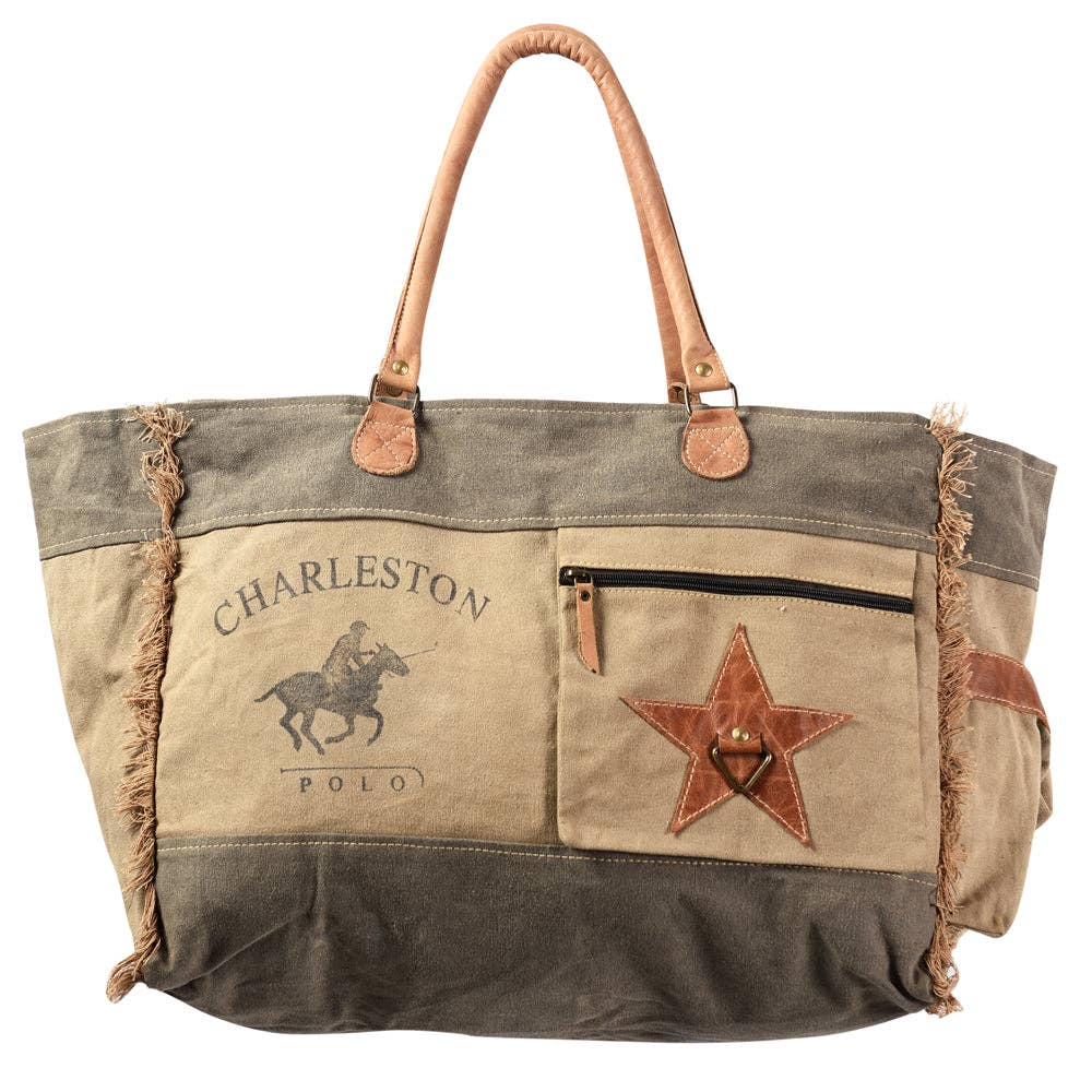 Weekender Upcycled Canvas Ladies Bag
