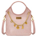 Wrangler Charm Chain Hobo Tote Bag - Pink