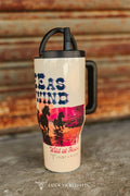 Free As The Wind Printed Flip Straw Tumbler 30oz