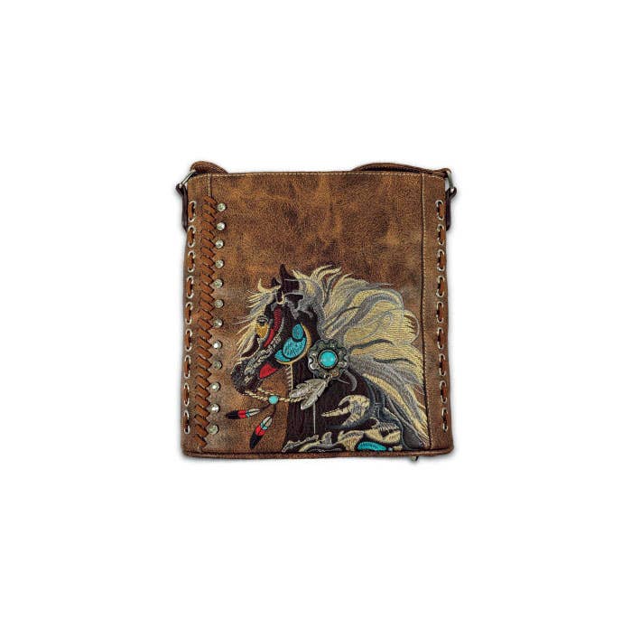 Brown horse purse