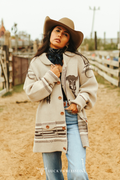 Cream Cowskull Sweater Cardigan