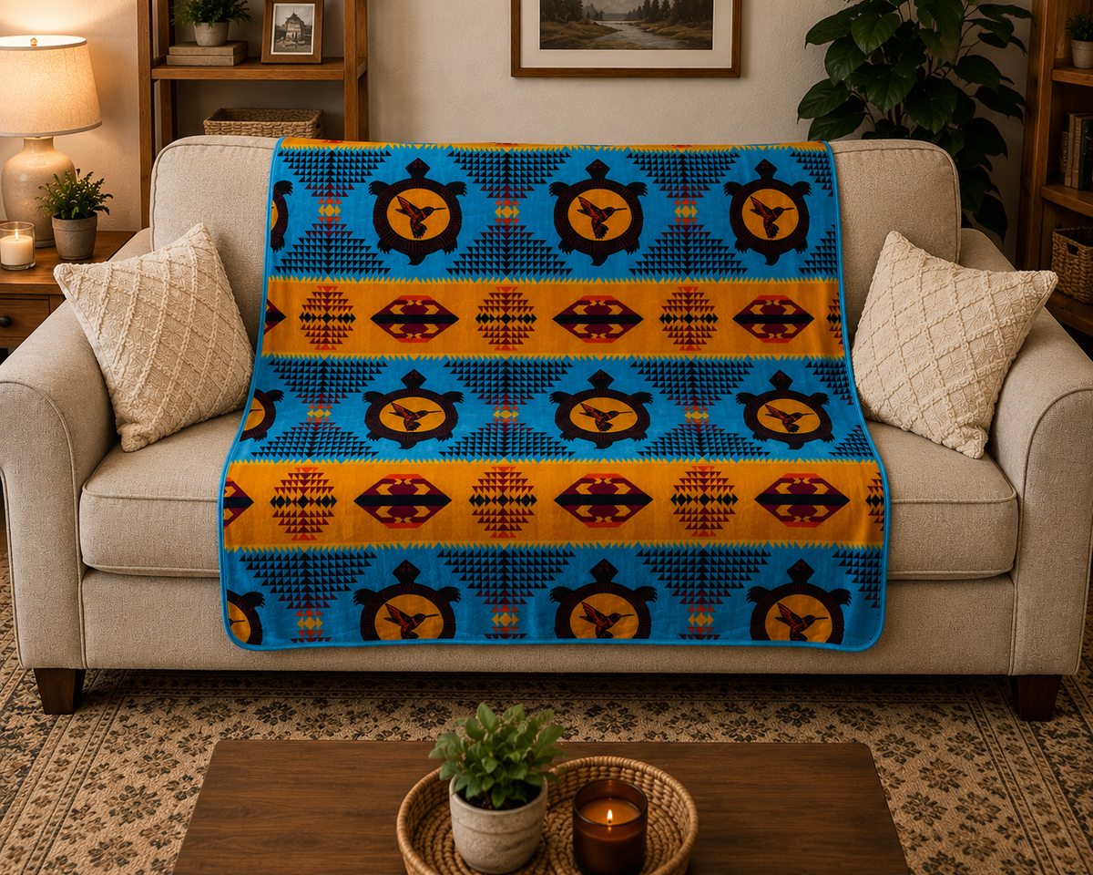 *Turtle Design 2 Ply Blanket – Throw Size 50 X 60 Inch  