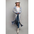 AZTEC PATTERN LONG CARDIGAN