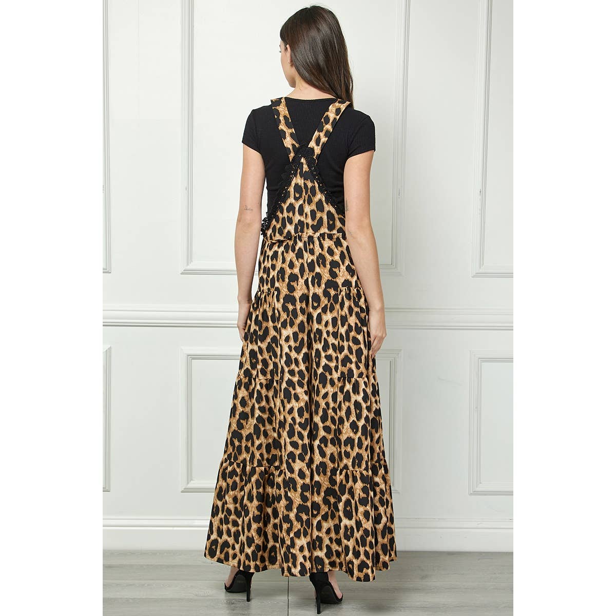 Embroidered Strap Flowy Jumpsuit