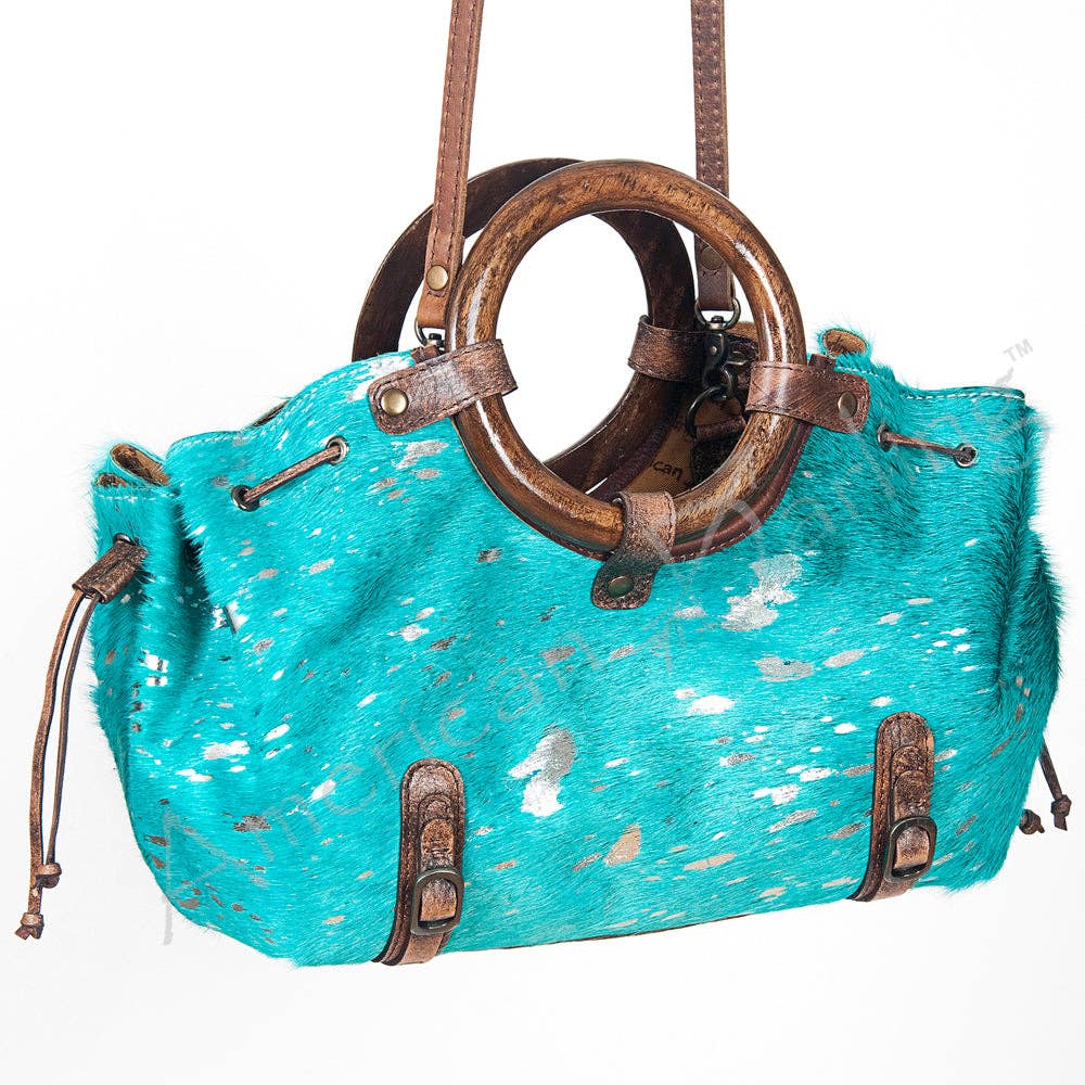 Tote Hair-On Genuine Western Leather Women Bag