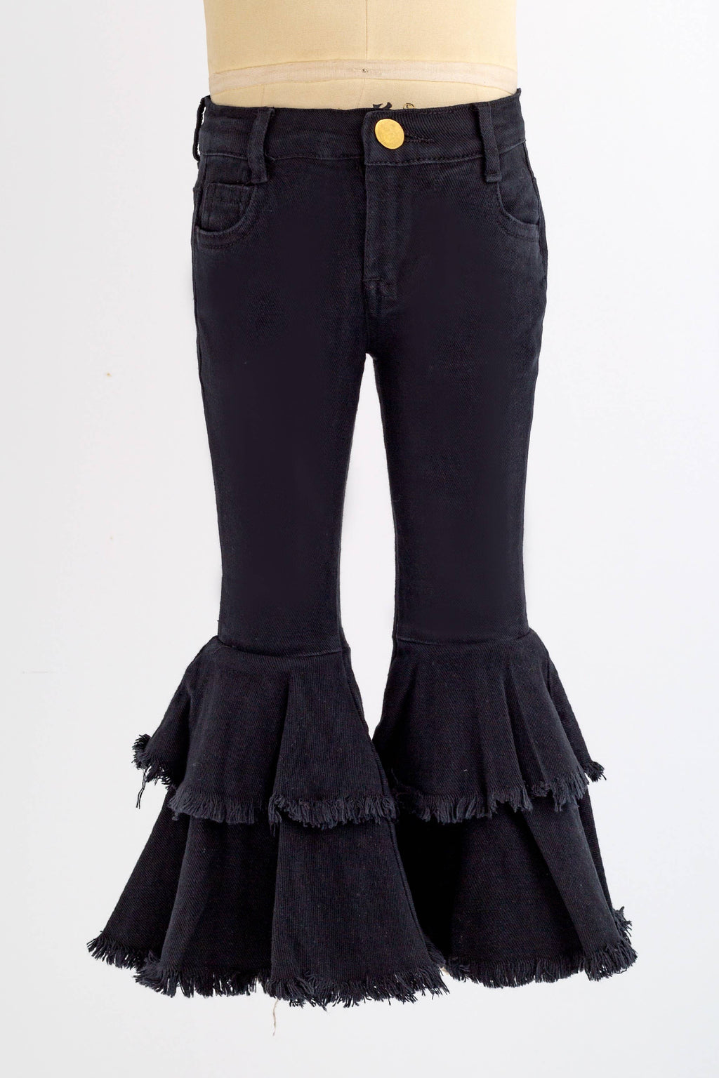 Black Denim Flares