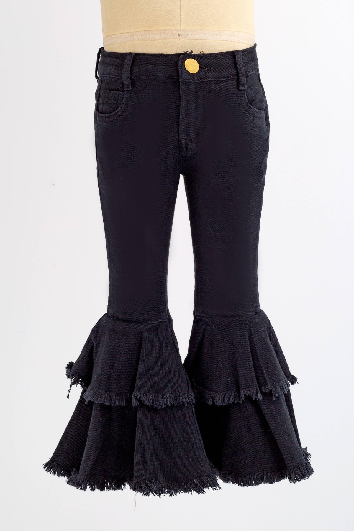 Black Denim Flares
