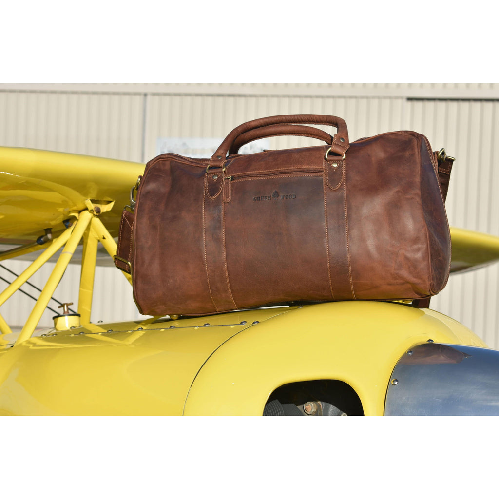 Leather Overnight Travel Bag Victoria