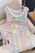 Boho Fringe Crochet Tank Top