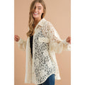 LACE  BUTTON DOWN SHACKET