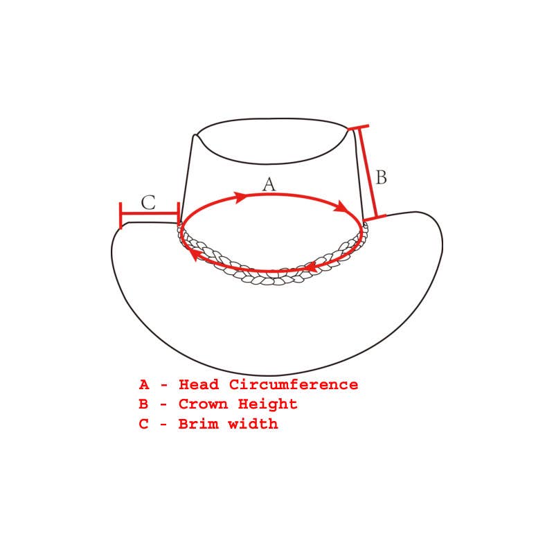 GENUINE LEATHER EAGLE EMBOSSED COWBOY HAT- BLACK