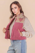 Aztec Graphic Corduroy Casual Puffer Vest