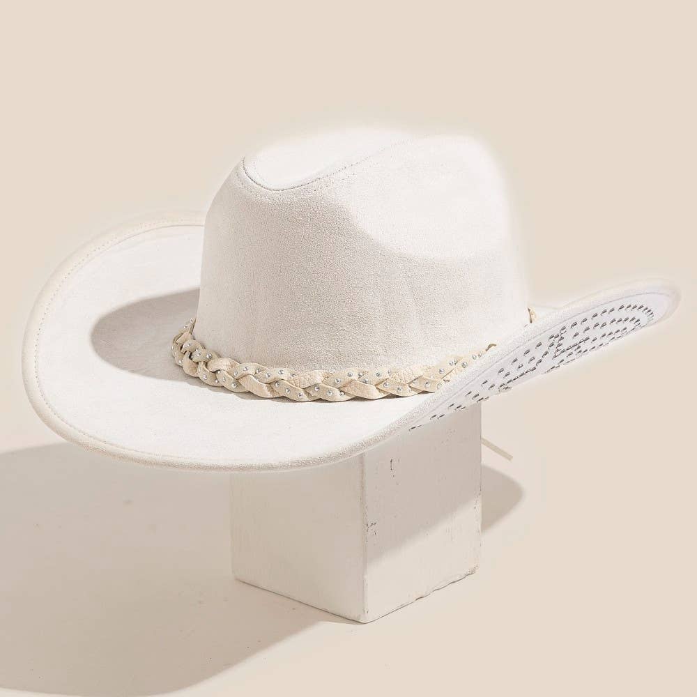 Western Studded Star Brim Cowboy Hat