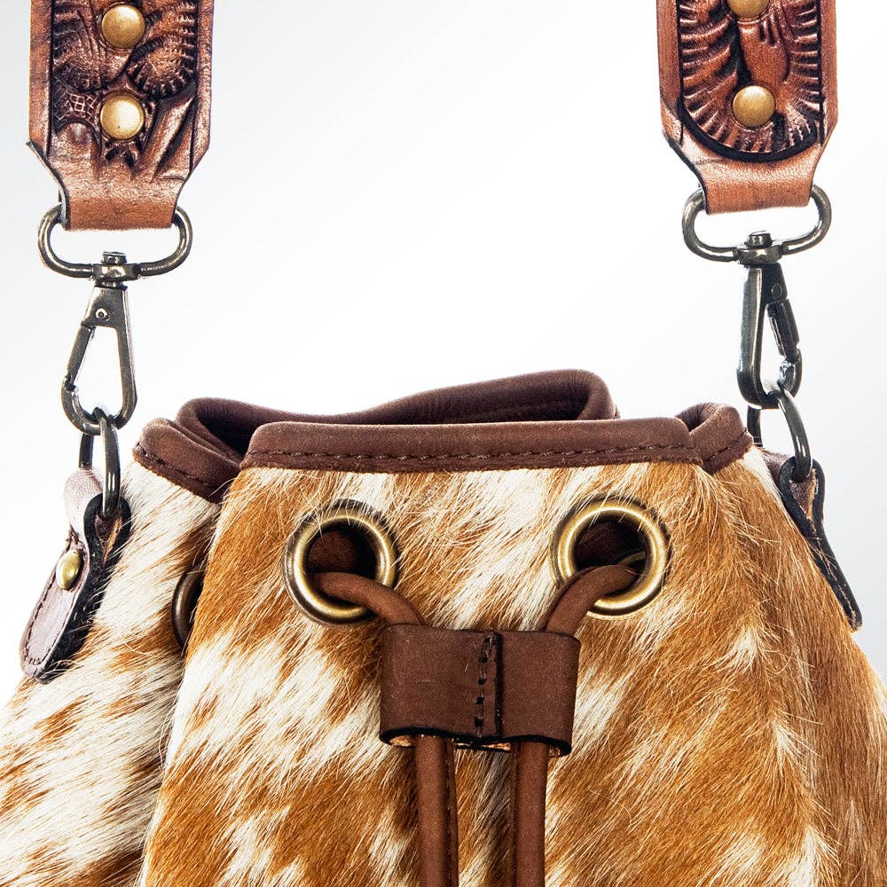Bucket Hair On Genuine Western Leather Women Bag