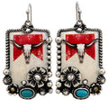Longhorn Beer Western Earrings