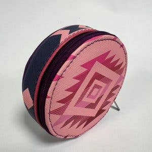 Medicine Bags pink Aztec