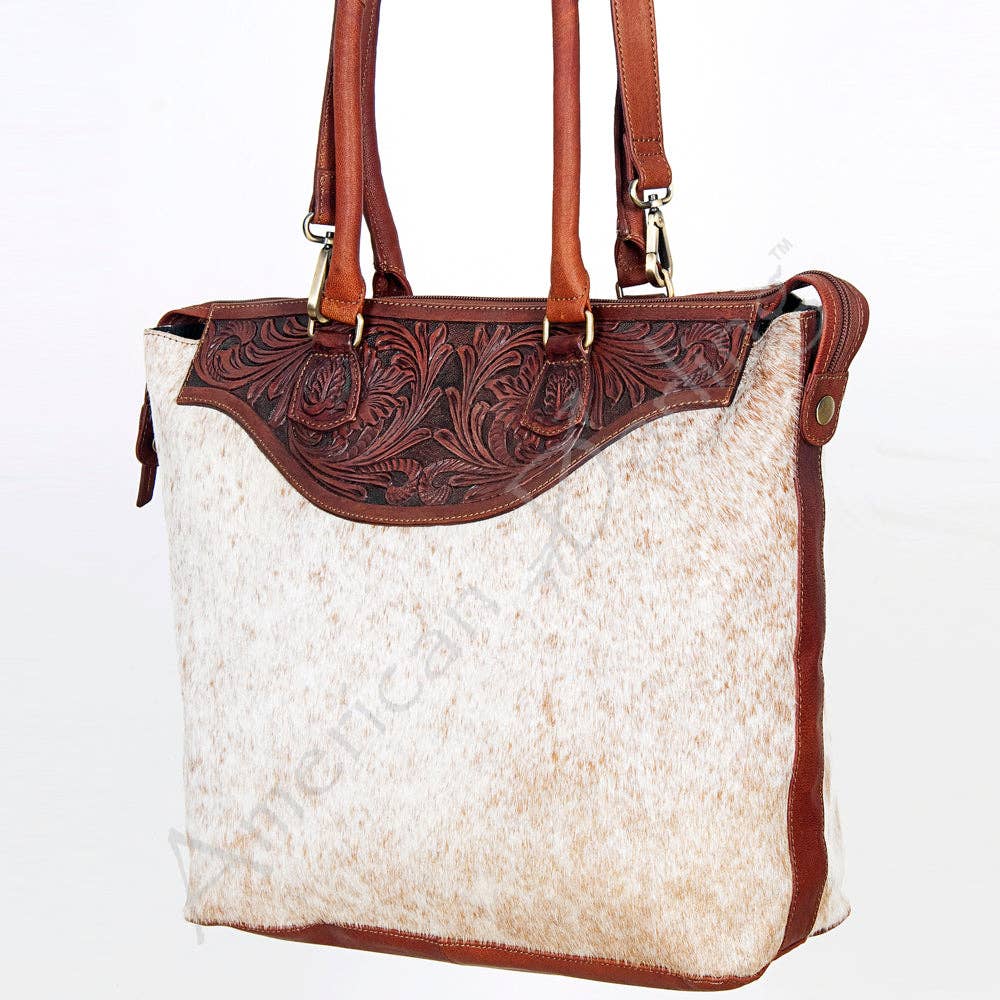Tote Genuine Western Leather Women Bag Sage