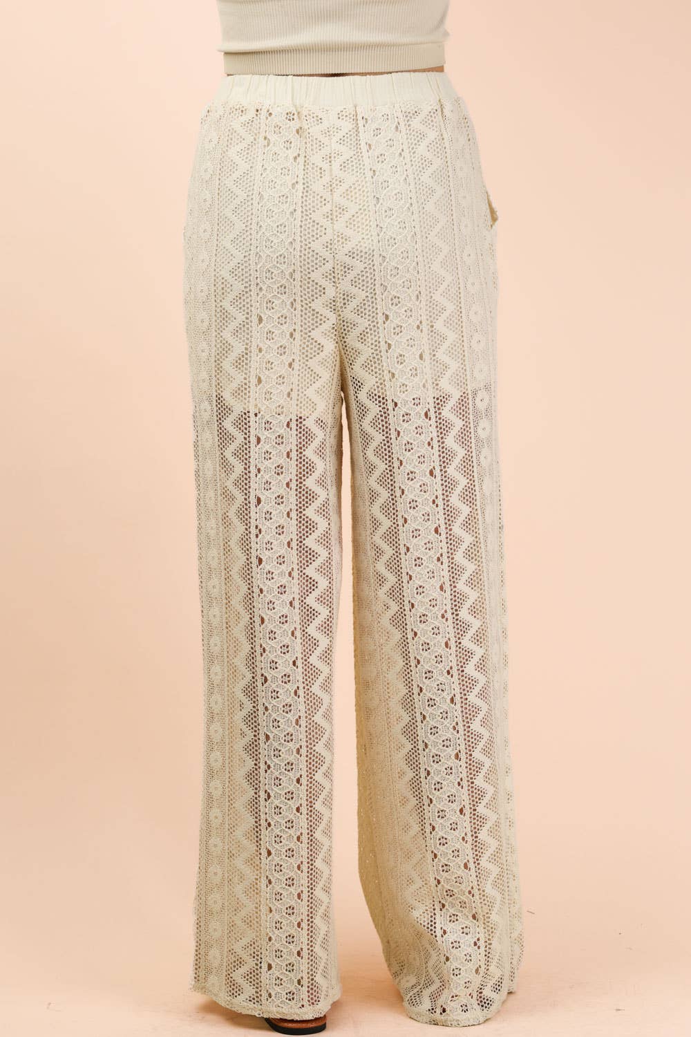 Cotton Lace Bohemian Cargo Pants