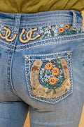 BOOTCUT STRETCHY WOMEN'S BLING JEANS WESTFIELD EAGLE