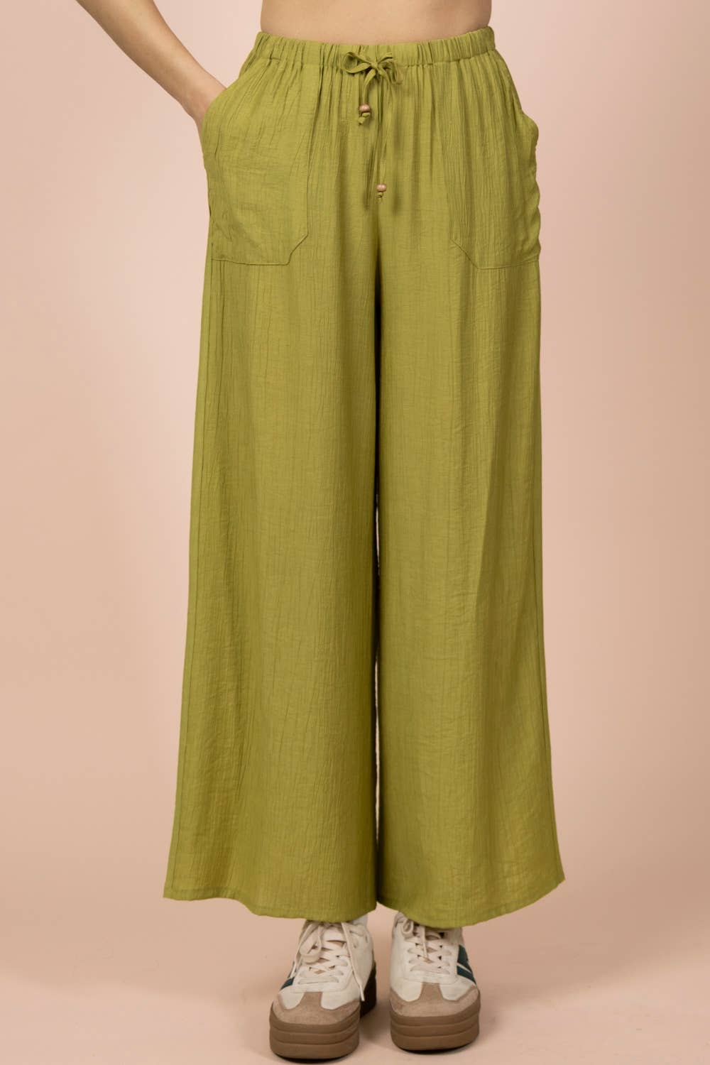 Wide Leg Woven Pants