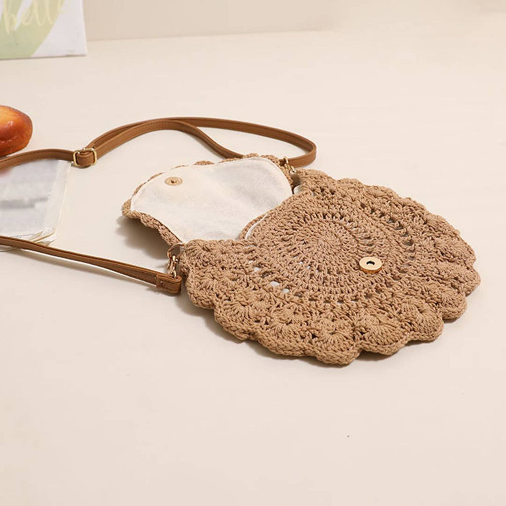 Crochet Crossbody Hollow Out Woven Shoulder Bag