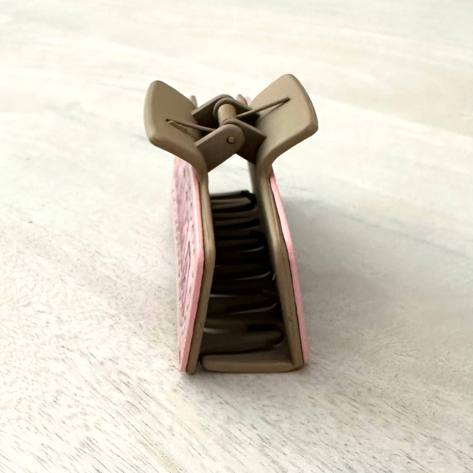 Western Hair Clip Leather Claw "Mama & Sunflower"
