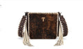 Trinity Ranch Cowhide Fringe Crossbody Bag - Coffee