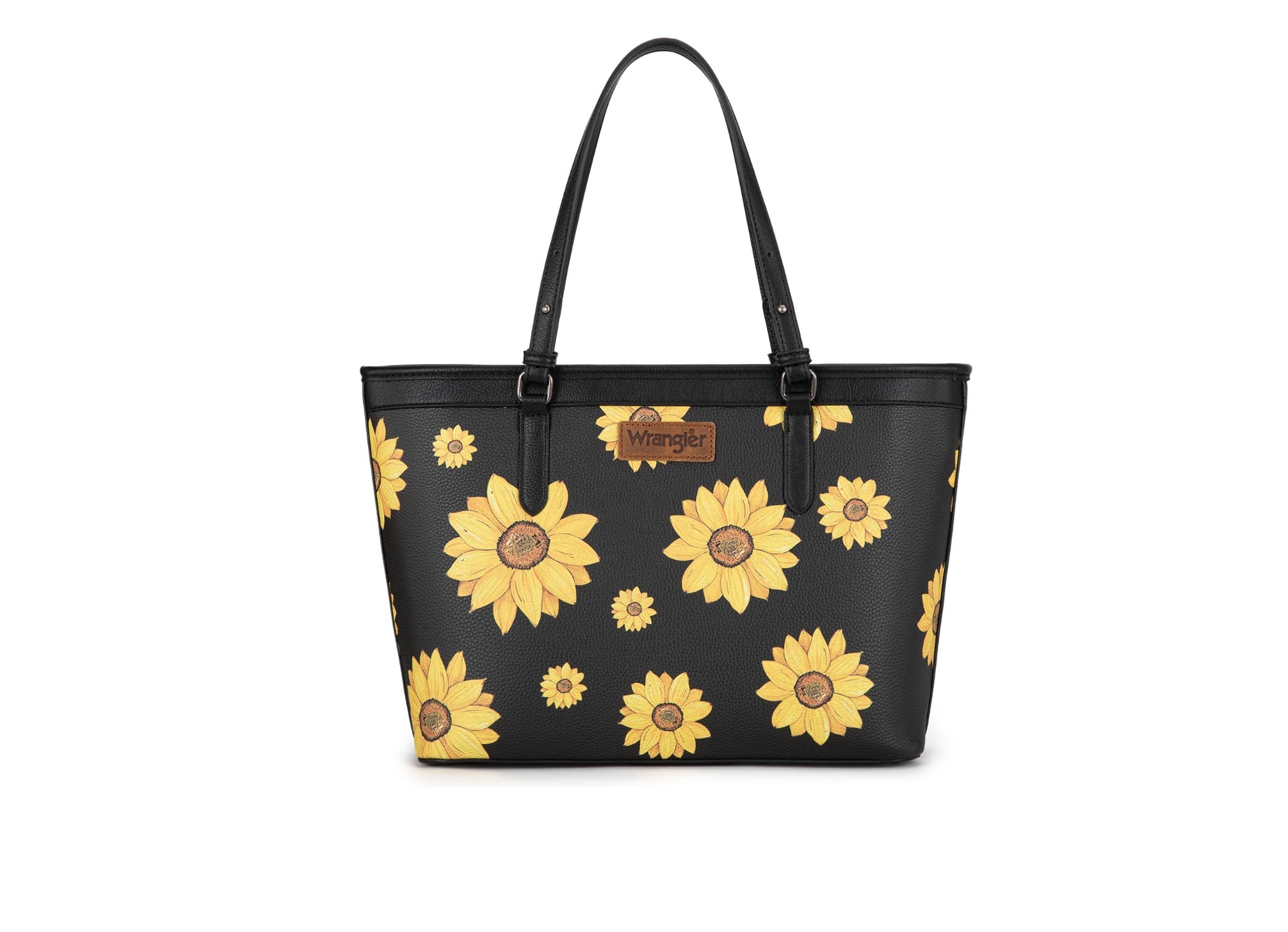 Wrangler Sunflower Print Tote Bag - Black